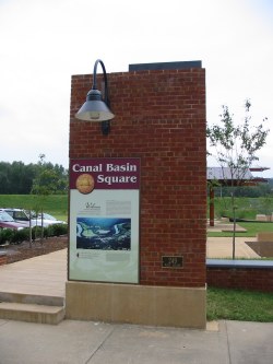 Canal Basin Square Entry Pylon and Sign